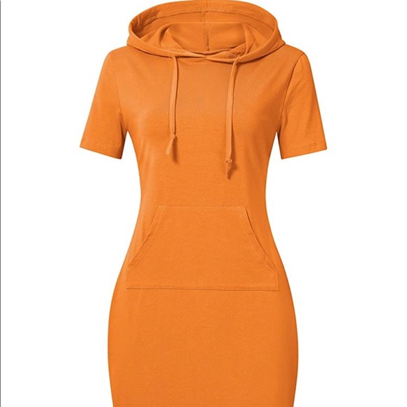 Orange Bodycon Dress - Picture 2 of 3